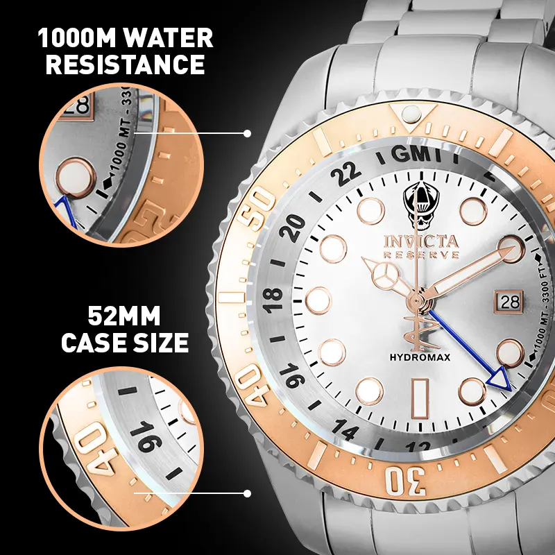 最上位リザーブ★高防水＆迫力 INVICTA Hydromax 45475 最上位リザーブ☆高防水＆迫力 INVICTA Hydromax 45475